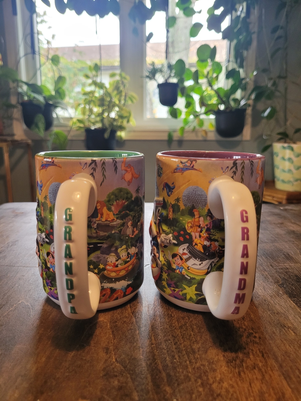 Disney Grandma & Grandpa Ceramic Mugs Set